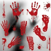 SDJMa Halloween Theme Glass Stickers Decorations Window Decals Halloween Party Decorations clearance under $10